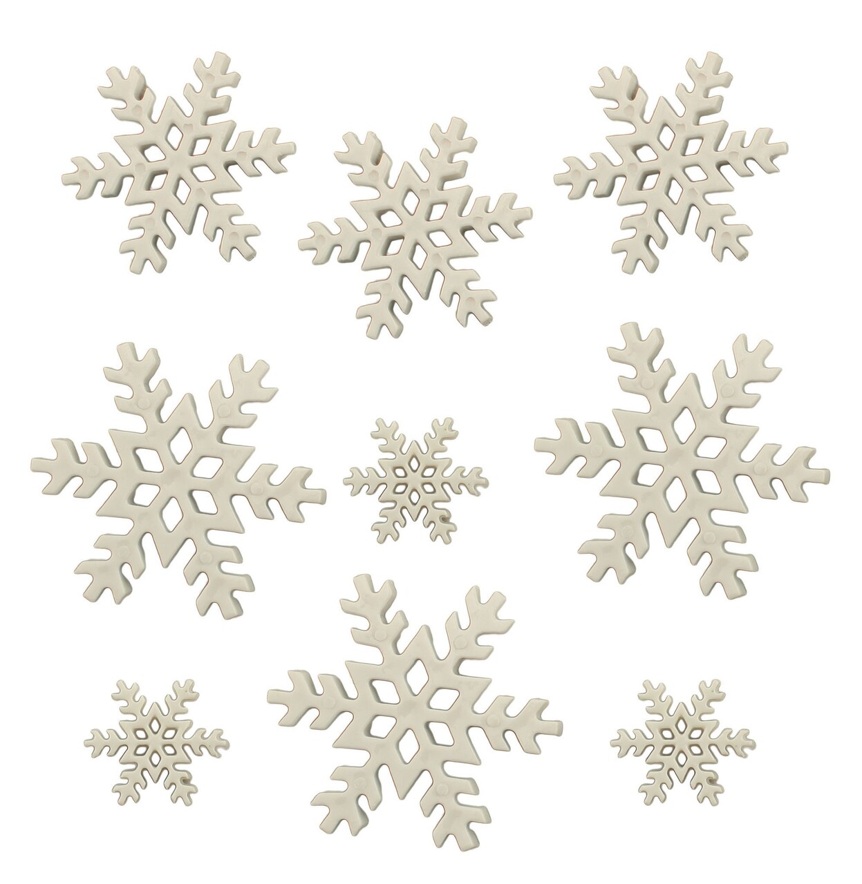 Buttons Galore Blizzard Snowflake Craft Buttons - 18 Sewing & Craft Buttons